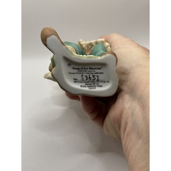 2002 Thomas Kinkade Nativity Collection "Song of Joy Musician" Signed Numbered - Picture 5 of 5